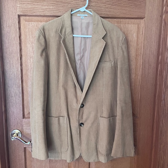 Vintage Bertini tan corduroy old money jacket
